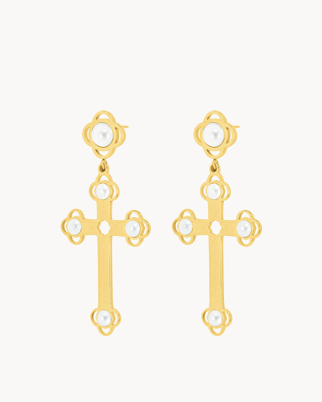 Timeless Salib Earrings, Gold