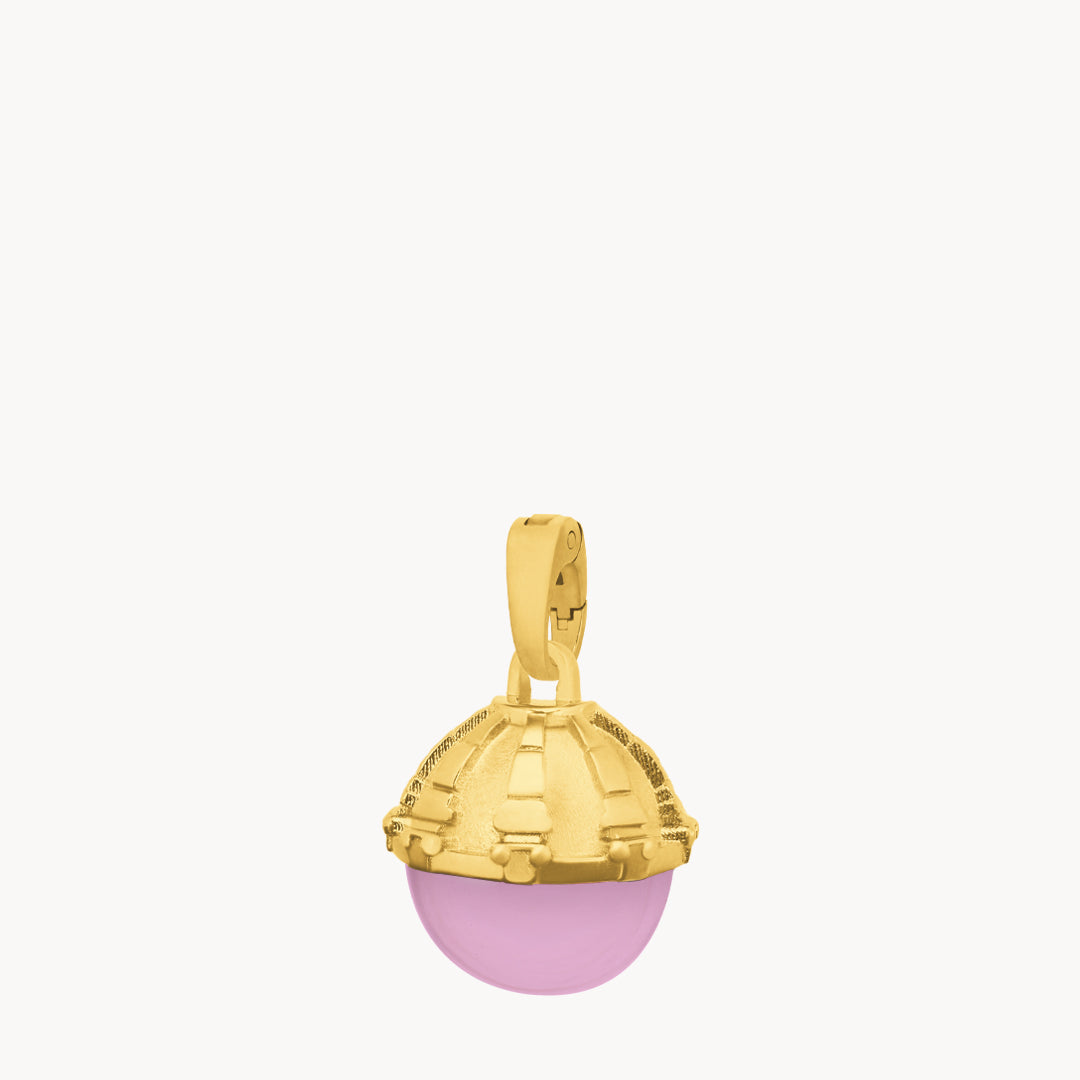 February Devotion Dome Birthstone Pendant