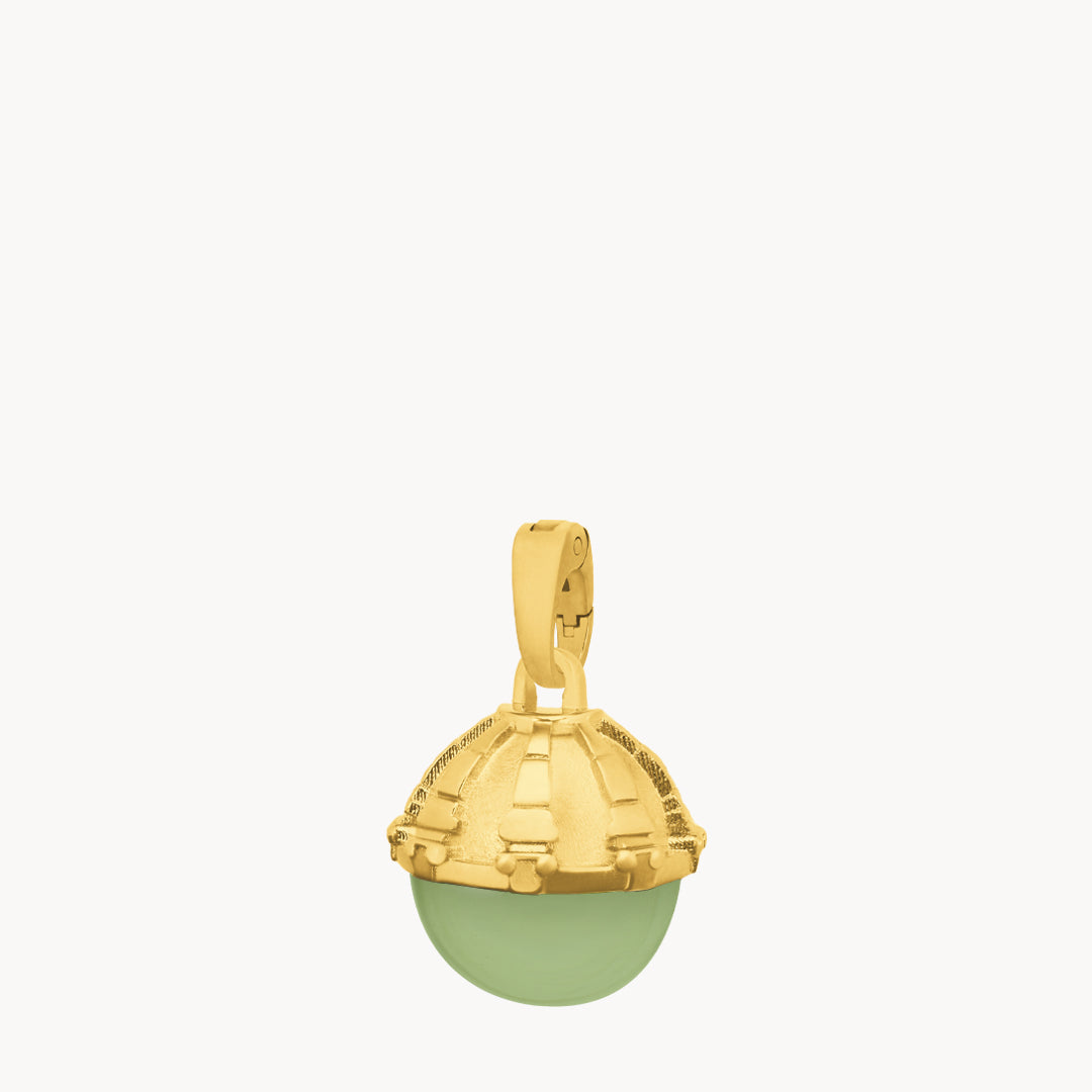 August Beauty Dome Birthstone Pendant
