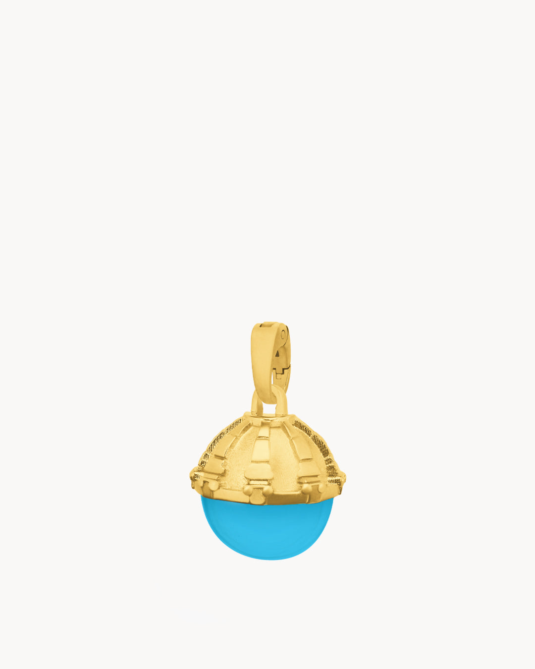 September Birthstone Dome Pendant, Gold