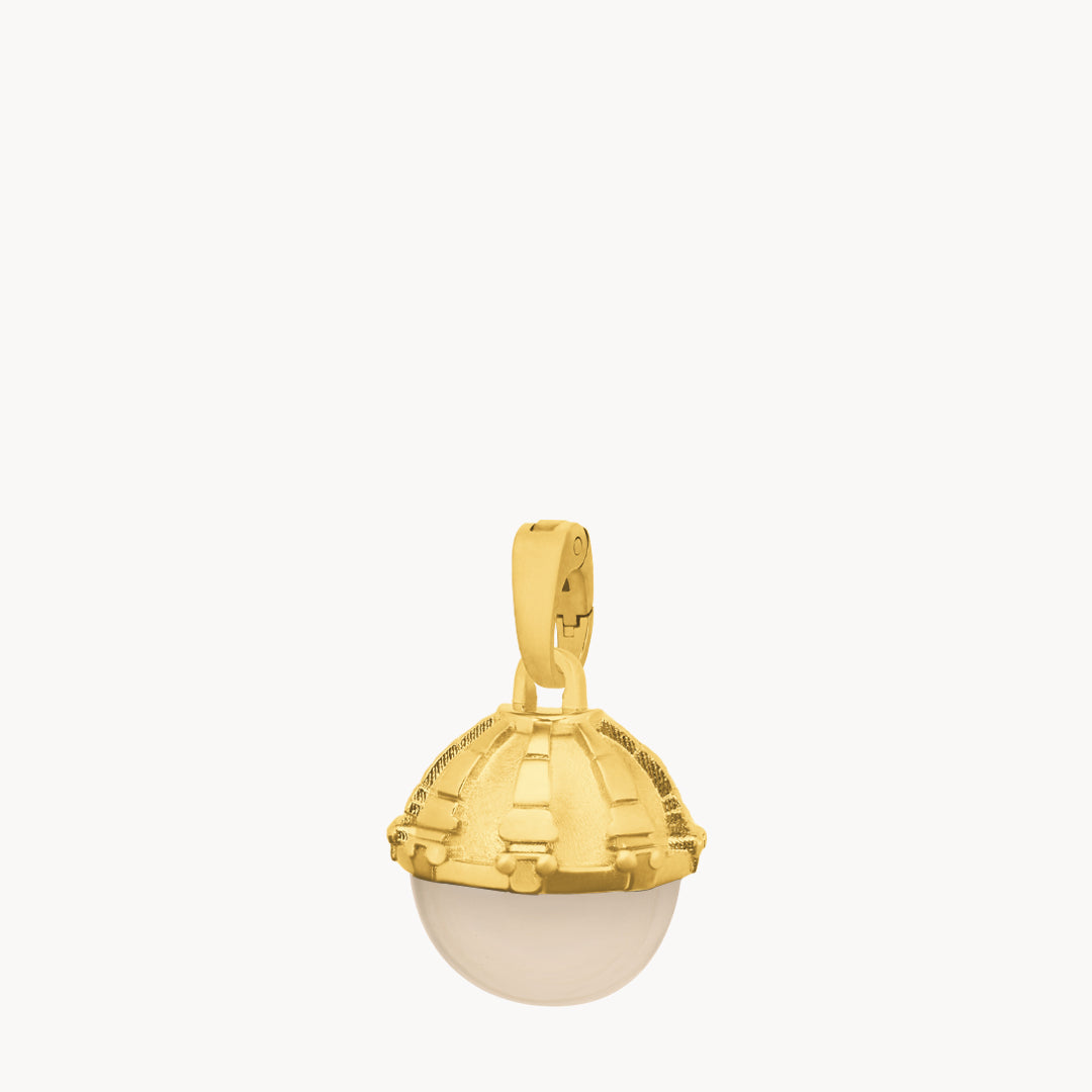 October Love Dome Birthstone  Pendant
