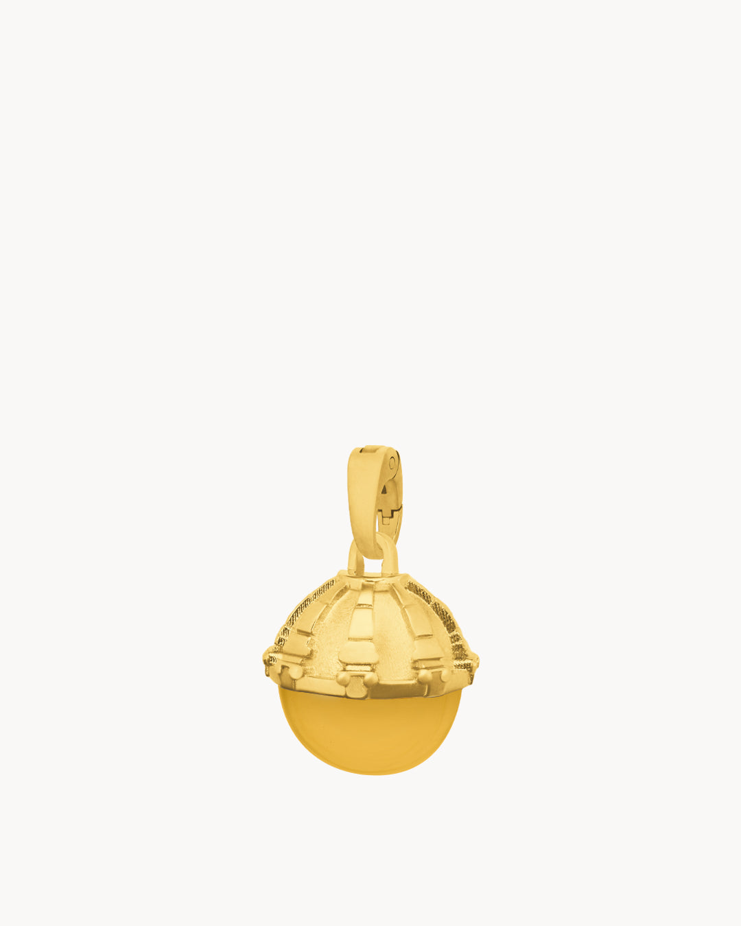 November Birthstone Dome Pendant, Gold