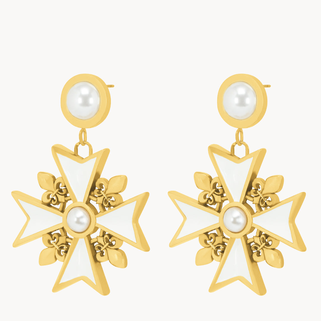 Timeless Pearl Statement Kavallier Dangling Earrings