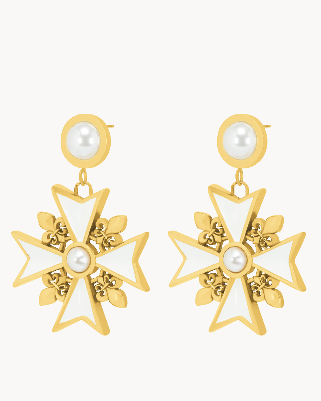 Timeless Pearl Statement Kavallier Dangling Earrings
