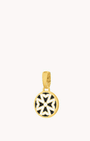 Kavallieri Bravery Black/Blue Reversible Maltese cross Maduma Pendant, Gold