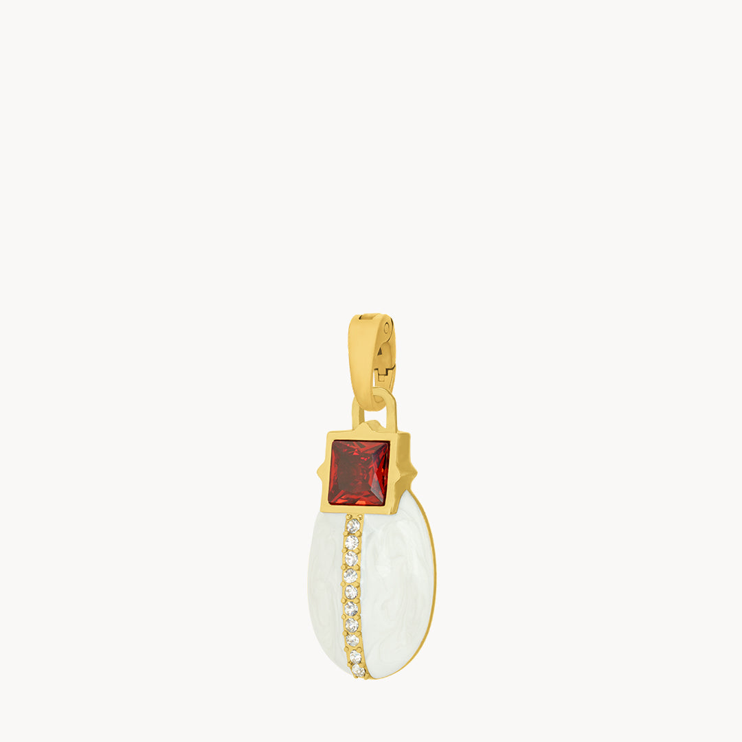 Protection White Lovebug Pendant