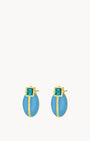 Serenity Blue Lovebug Stud Earrings