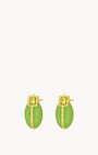 Lucky Green  Lovebug Stud Earrings