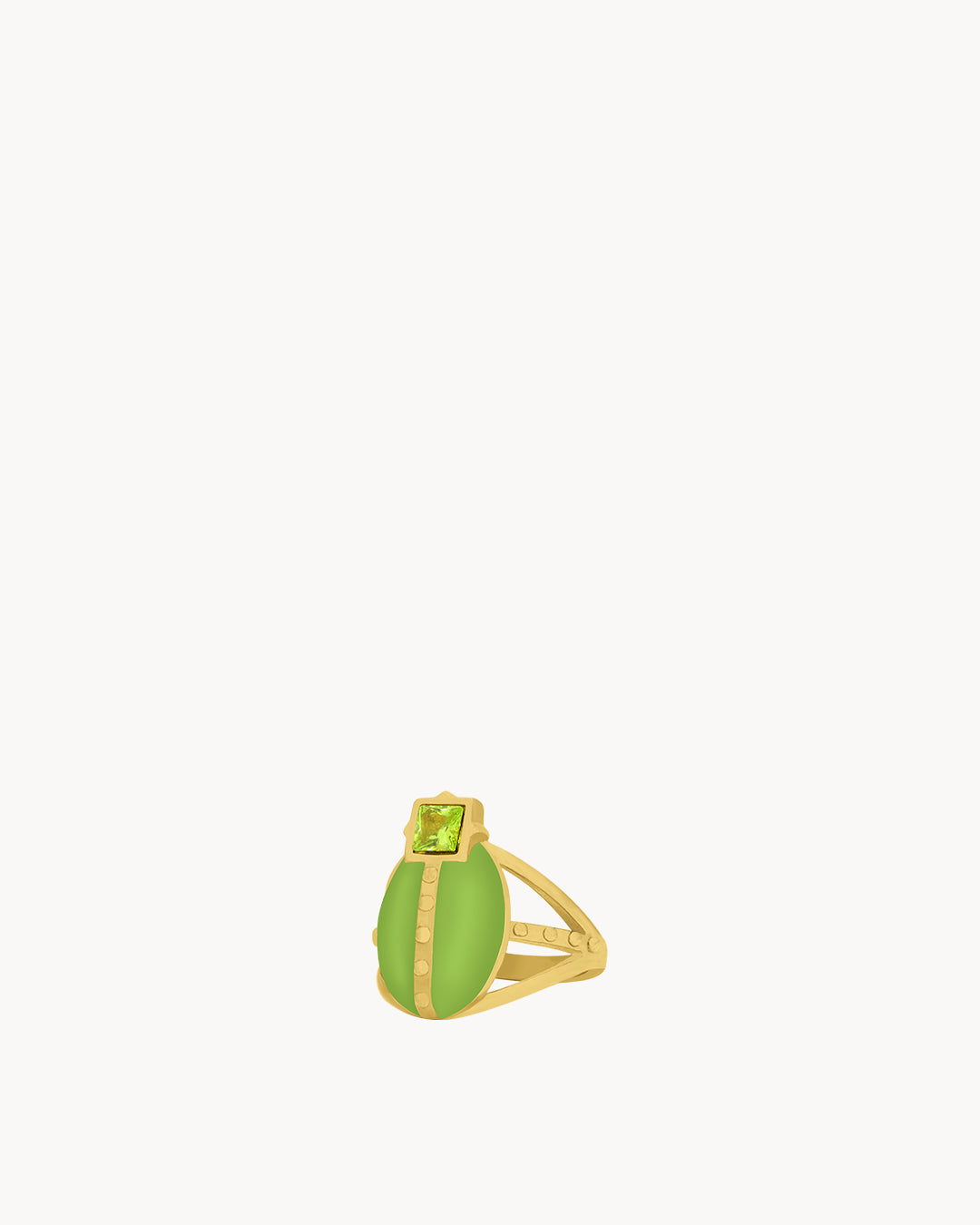 Lucky Green Lovebug Ring