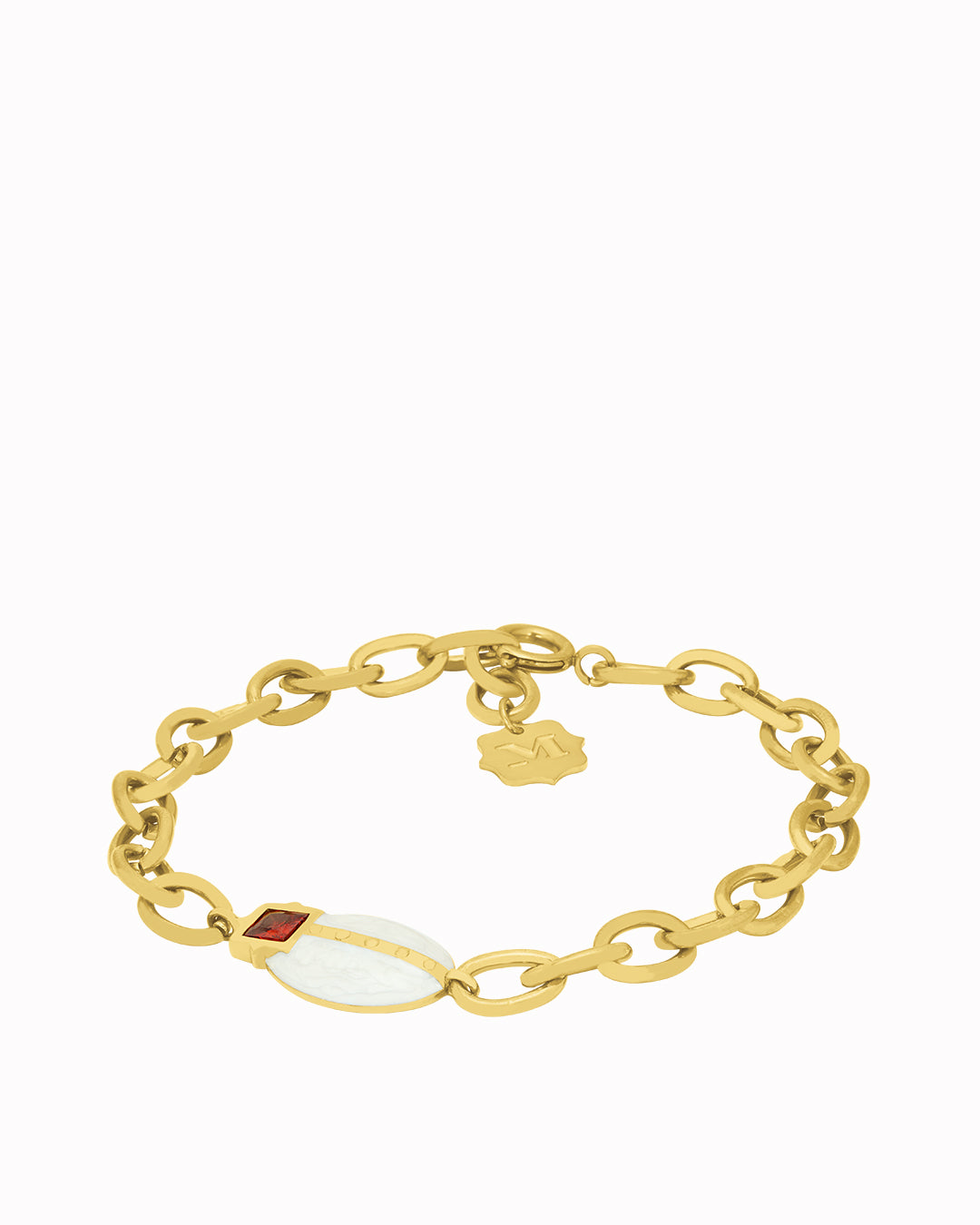 Protection White Lovebug Charm Bracelet