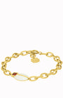Protection White Lovebug Charm Bracelet