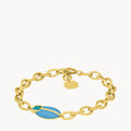 Serenity Blue Lovebug Charm Bracelet