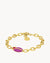 Proud Purple Lovebug Charm Bracelet