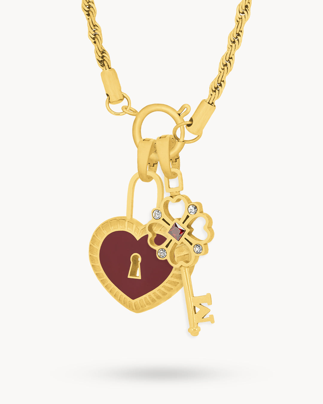 Lucky Love Muftieh and Katnazz Charm Chain Necklace Set