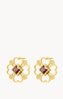 Hollow Lucky Love Stud Earrings