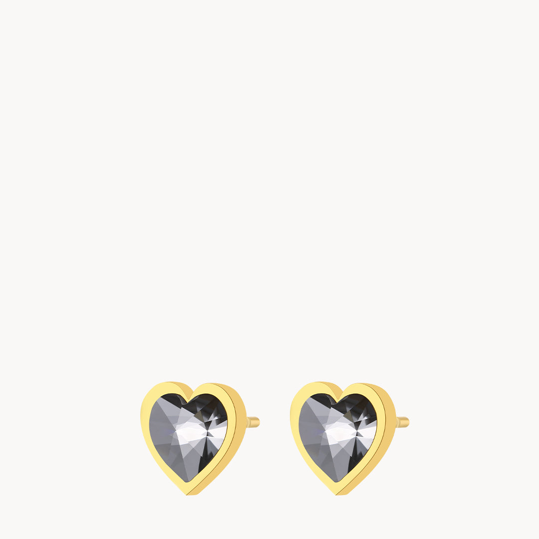April Birthstone Hope Love Ħabbata Stud Earrings