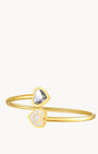 April Birthstone Hope Love Heart Flexi Bangle
