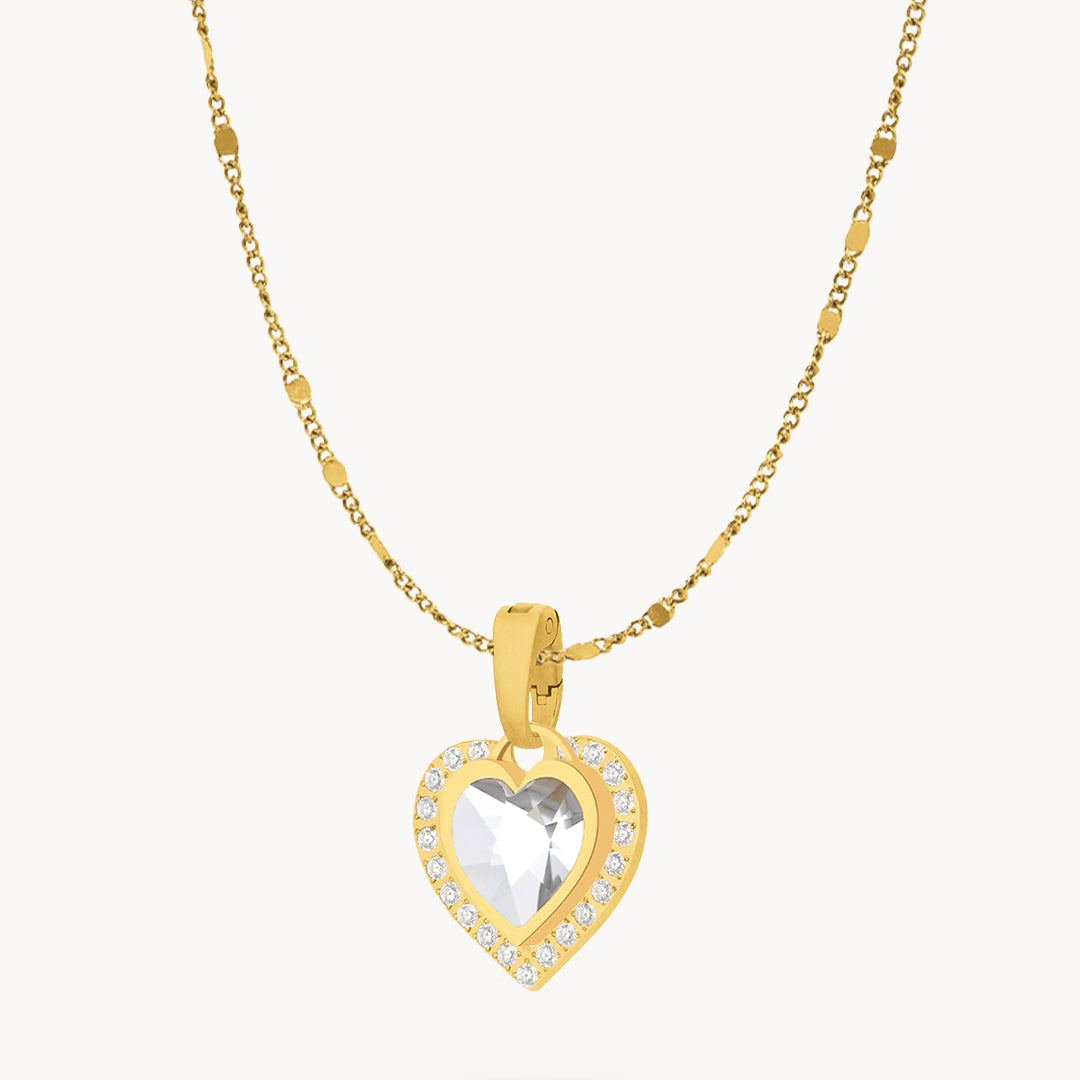 April Birthstone Hope Love Habbata Necklace Set