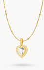 April Birthstone Hope Love Habbata Necklace Set