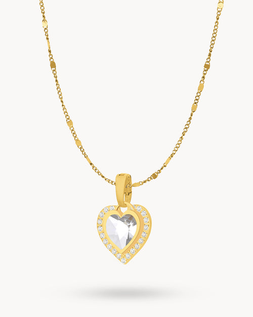 April Birthstone Hope Love Habbata Necklace Set