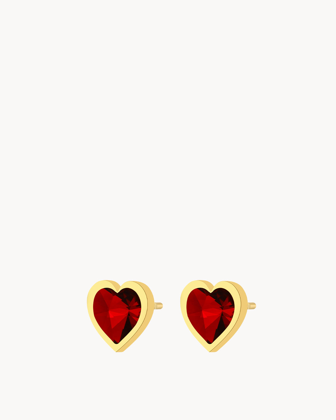 January Birthstone Passion Love Ħabbata Stud Earrings