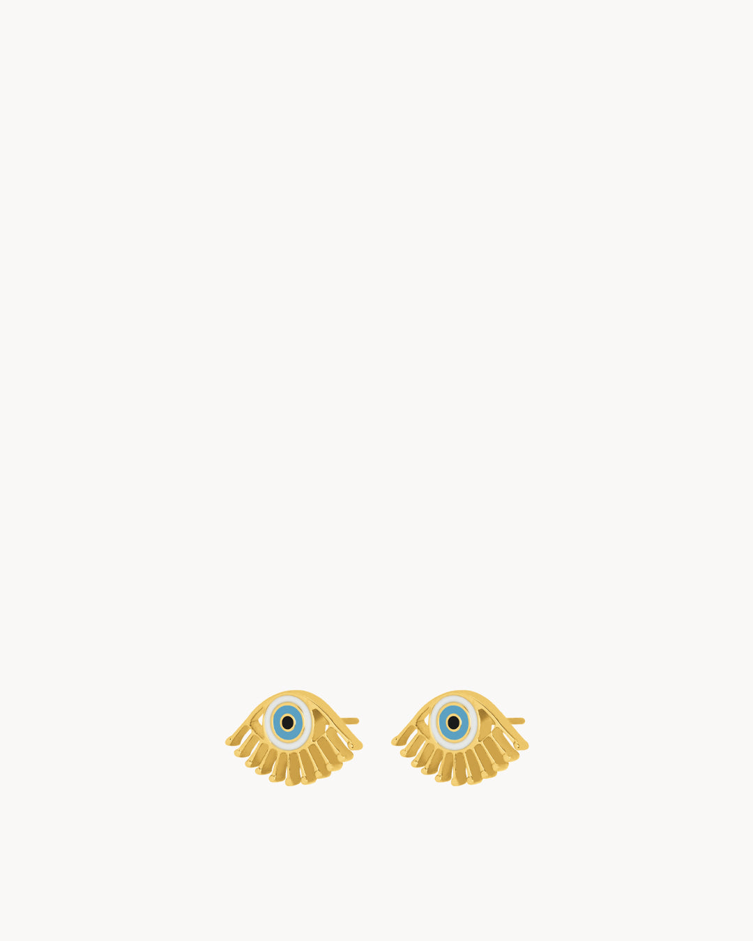 Luzzu Eye Stud Earrings, Gold