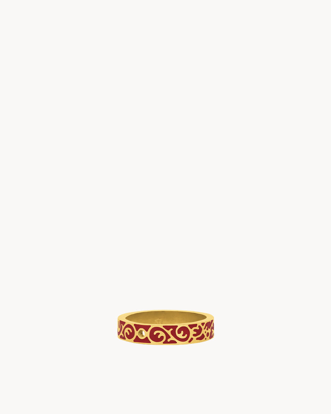 Red Tberfil Luzzu Mini Twist Ring, Gold