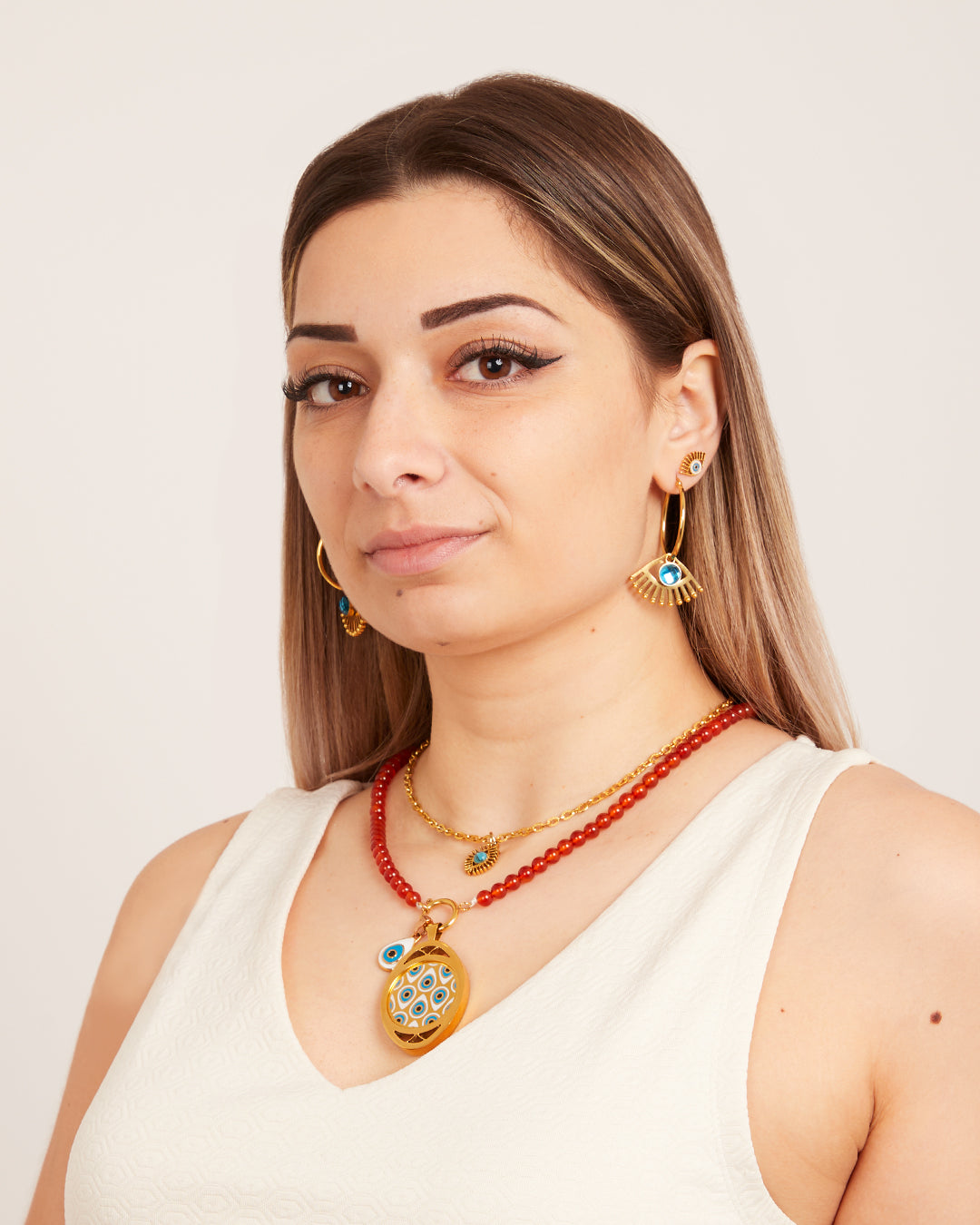 Luzzu Eye Print Twist Coin