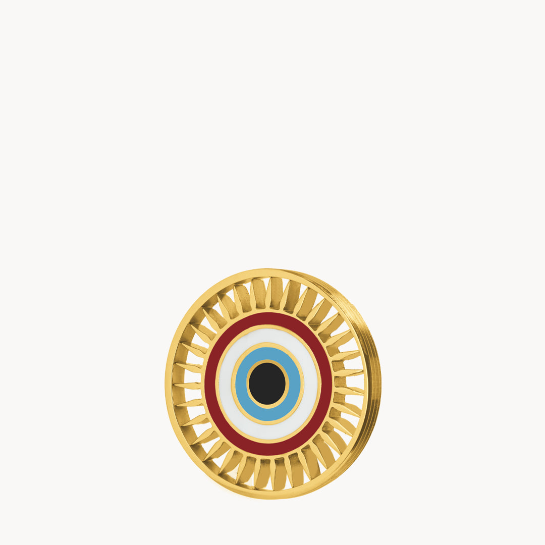 Luzzu Sun Twist Coin, Gold