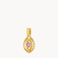 February Devotion Luzzu Eye Birthstone Pendant, Gold