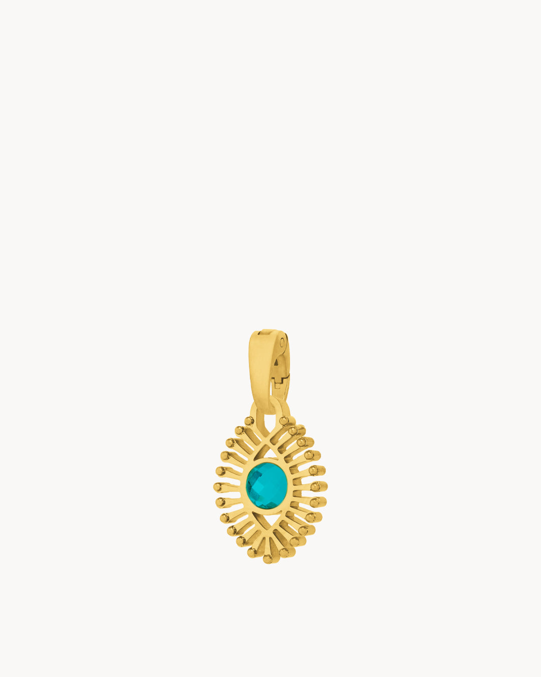 May Friendship Luzzu Eye Birthstone Pendant, Gold