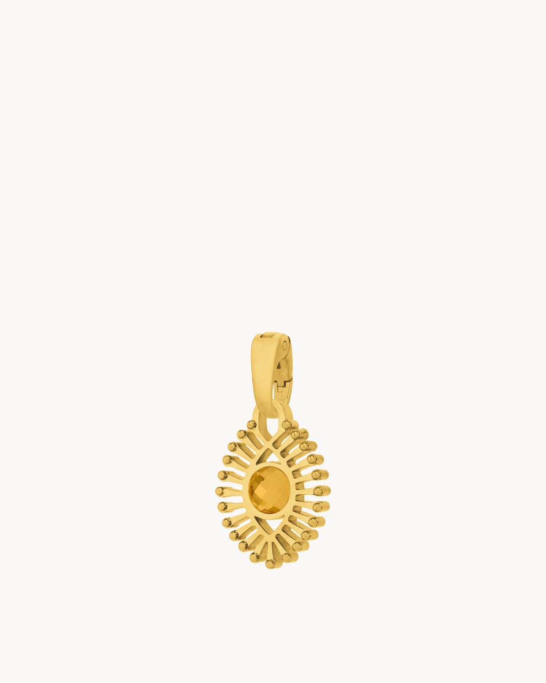 November Happiness Luzzu Eye Birthstone Pendant, Gold