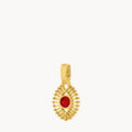January Passion Luzzu Eye Birthstone Pendant, Gold