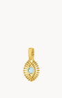 March  Peace Luzzu Eye Birthstone Pendant, Gold