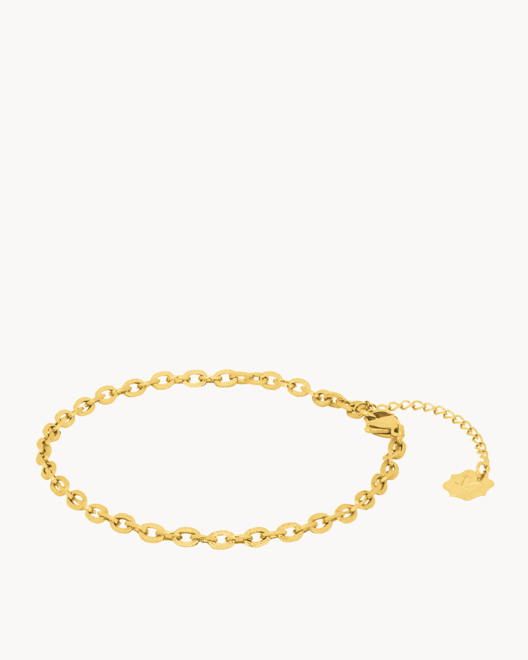 Shimmer Link Anklet, Gold