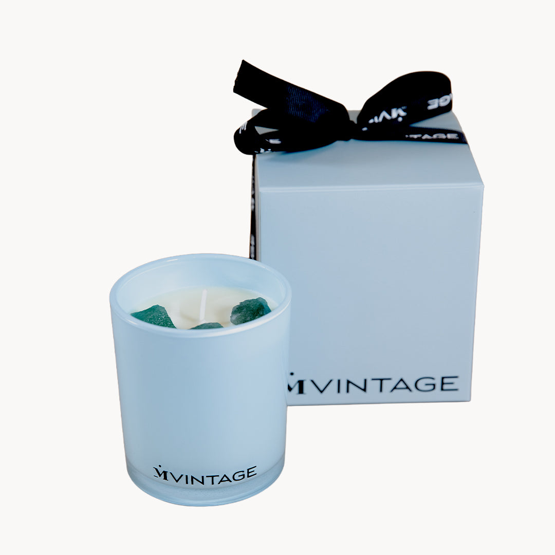 Sandalwood Rose & Green Aventurine Candle