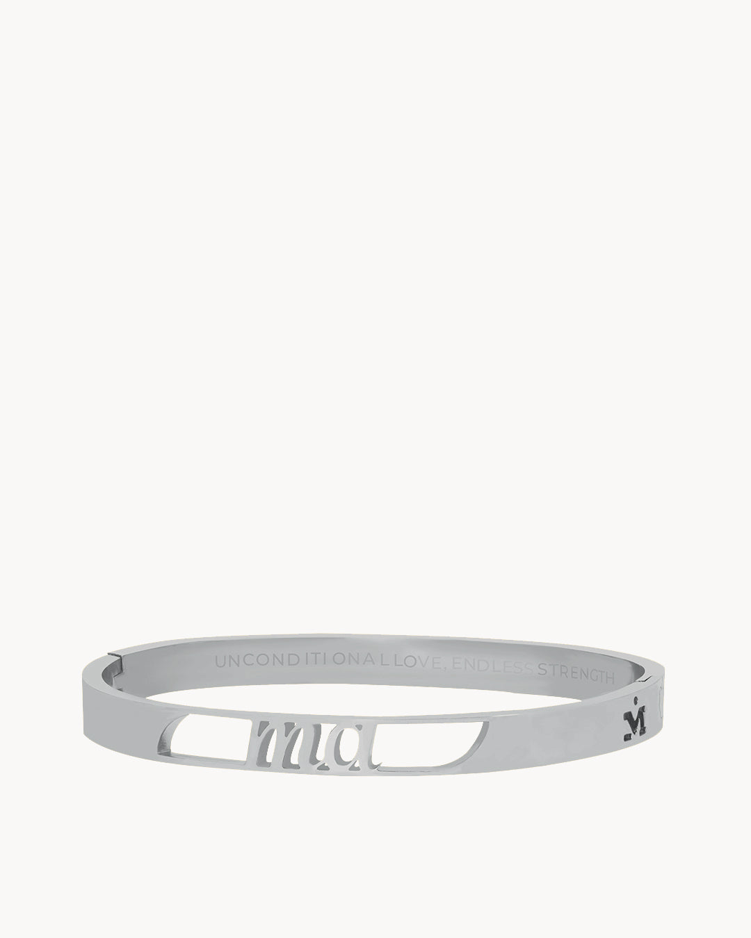 Ma Hollow Bangle Silver