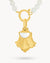 Protection Carnation Engravabable Pearl Necklace Set, Gold