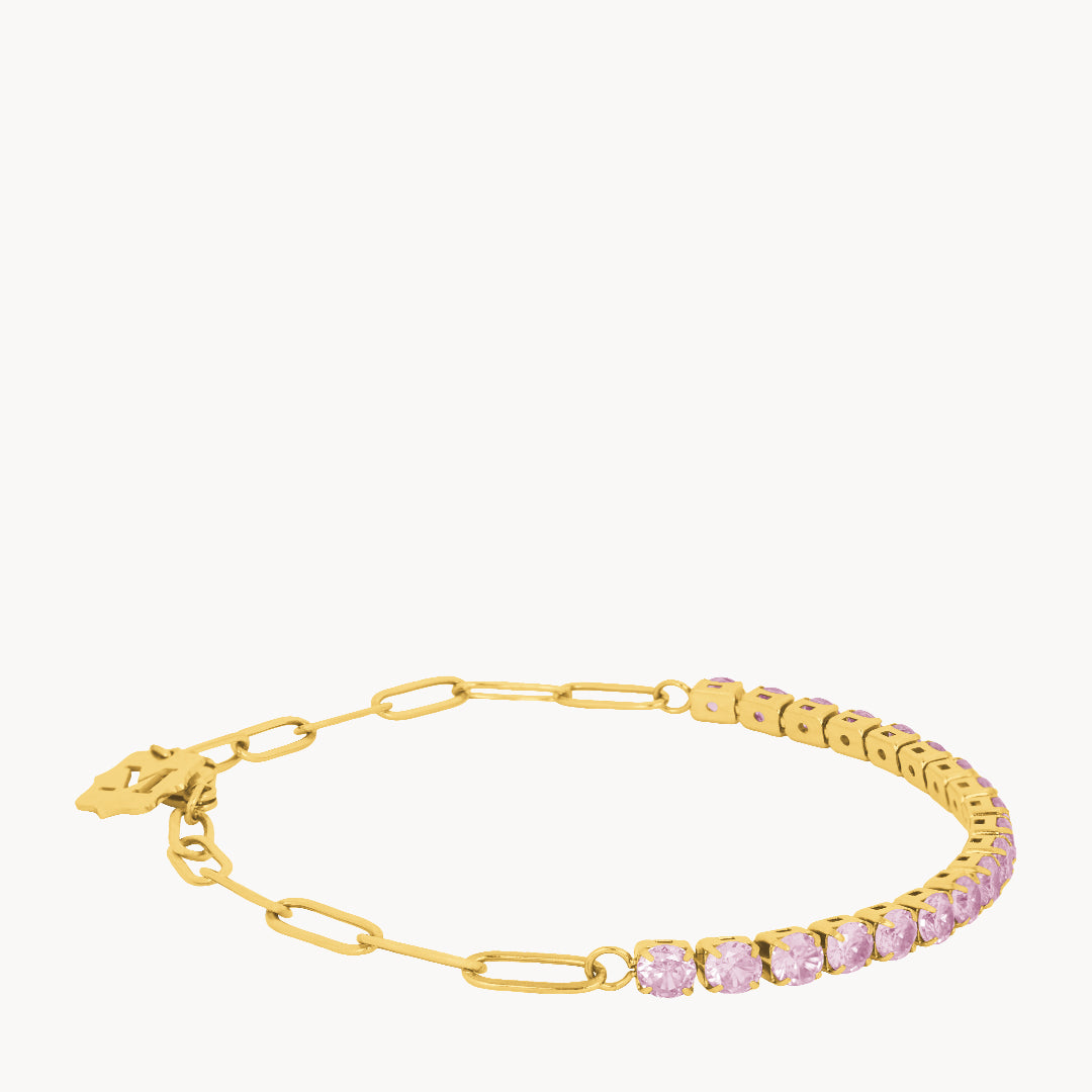 Pink Starlight Charm Bracelet