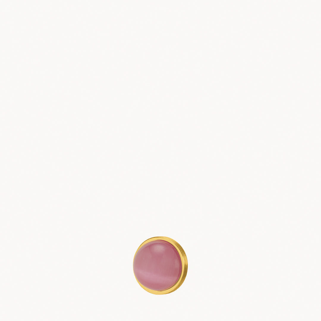Admiration Pink Cat Eye Dainty Twist Stone