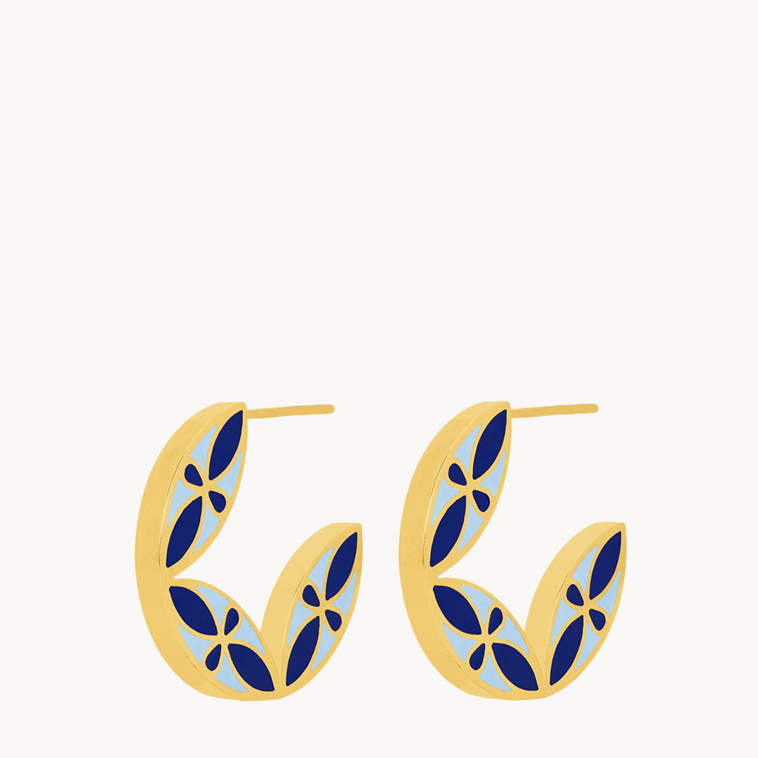 Ġnejna Maduma Reversible Hoop Earrings