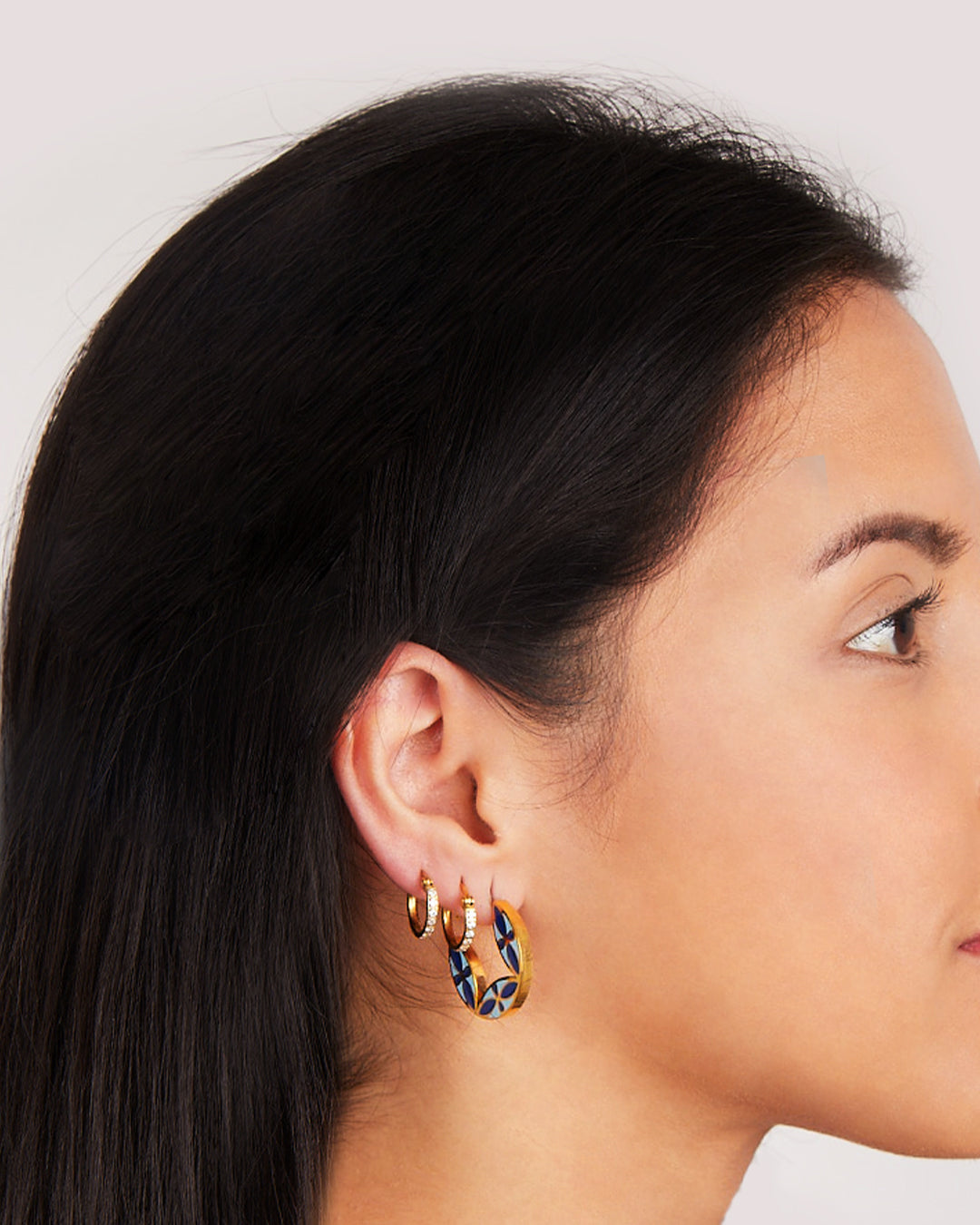 Ġnejna Maduma Reversible Hoop Earrings