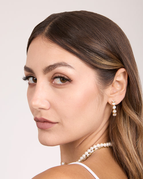 Starlight Hoop Earrings, Gold