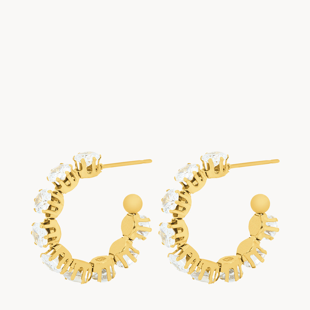 Starlight Hoop Earrings, Gold