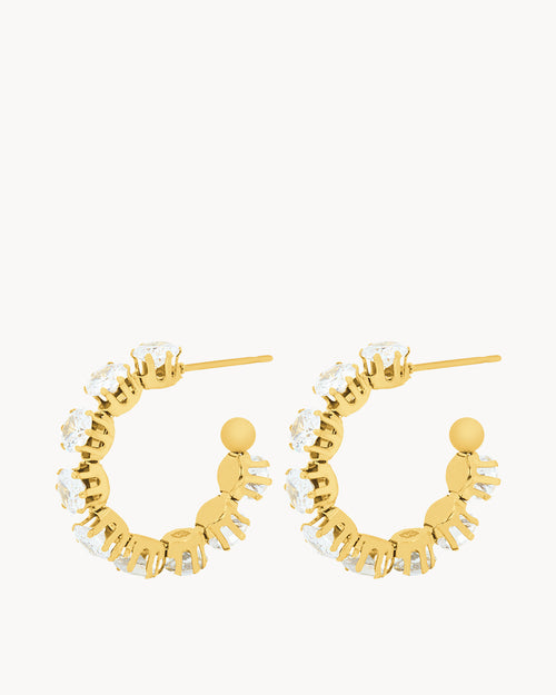 Starlight Hoop Earrings, Gold