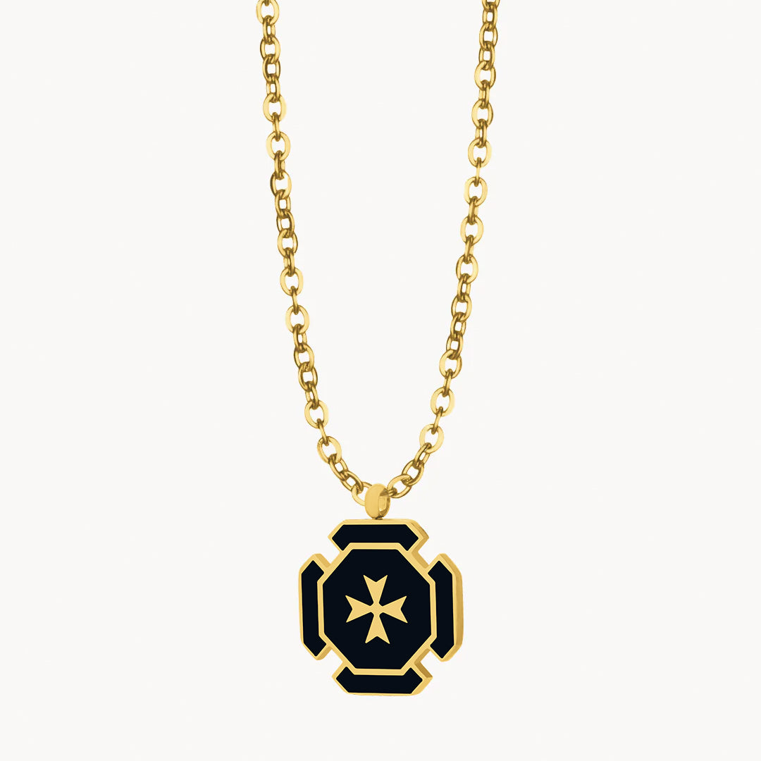Black Octagon Kavallier Necklace