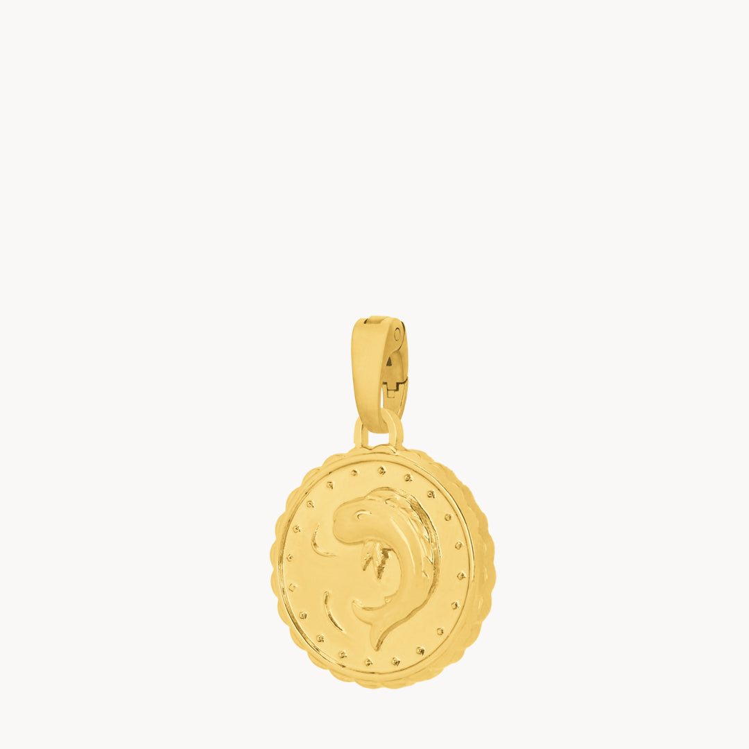 Ten Cents Munita Pendant, Gold