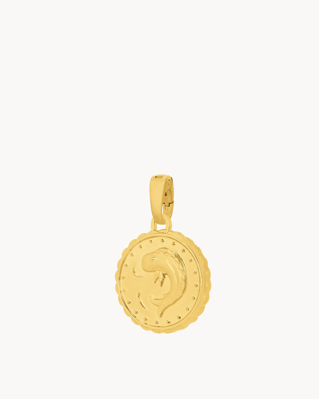 Zehn-Cent-Munita-Anhänger, Gold