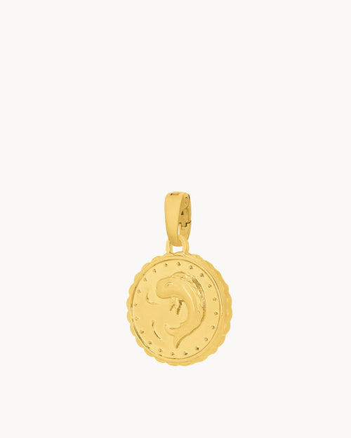 Ten Cents Munita Pendant, Gold