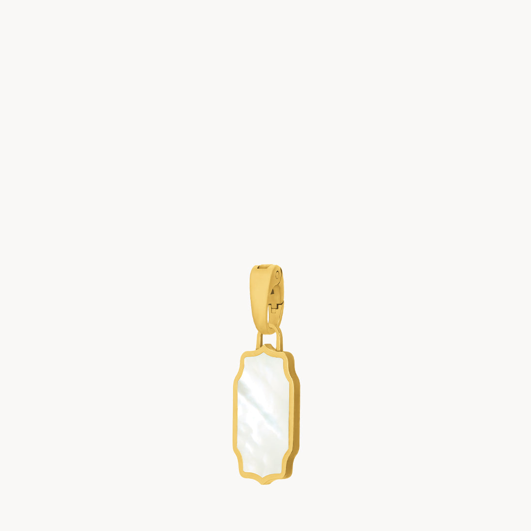 Mvintage Bizzilla Protection Mother Of Pearl Pendant